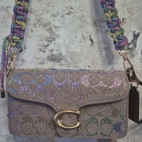 Coach Crystal Rainbow Signature Tabby Shoulder/Crossbody Bag (FIRM PRICE) - Picture 17 of 17
